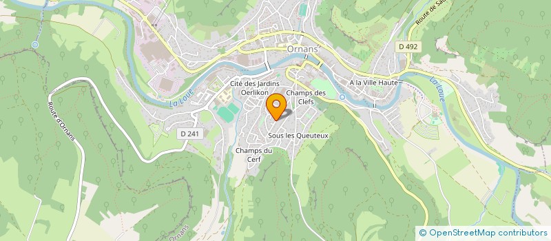 localisation de l'entreprise MONSIEUR AURELIEN NICOLET  ORNANS