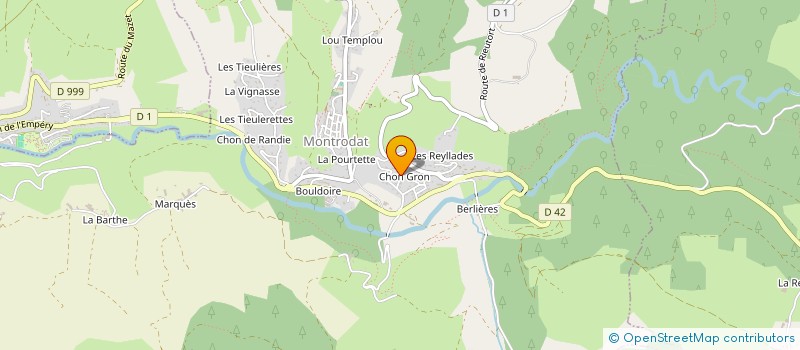 localisation de l'entreprise MONSIEUR AURELIEN NOBLANC  MONTRODAT