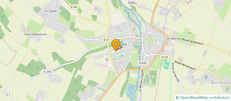 localisation de l'entreprise MONSIEUR AURELIEN NOEL  RUGLES