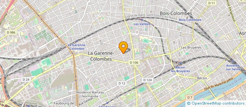 localisation de l'entreprise MONSIEUR AURELIEN ORIOU à LA GARENNE-COLOMBES