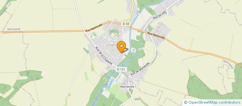 localisation de l'entreprise MONSIEUR AURELIEN PAGNIER  VERMAND