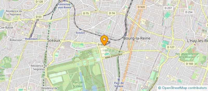 localisation de l'entreprise MONSIEUR AURELIEN PALLIER à SCEAUX