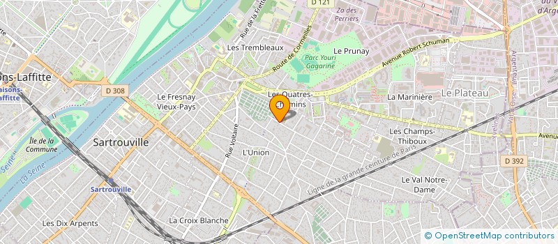 localisation de l'entreprise MONSIEUR AURELIEN PAQUET à SARTROUVILLE