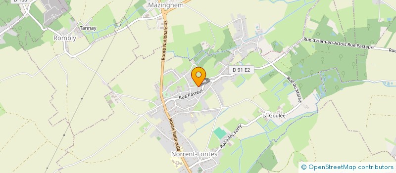 localisation de l'entreprise MONSIEUR AURELIEN PATINIER  NORRENT-FONTES