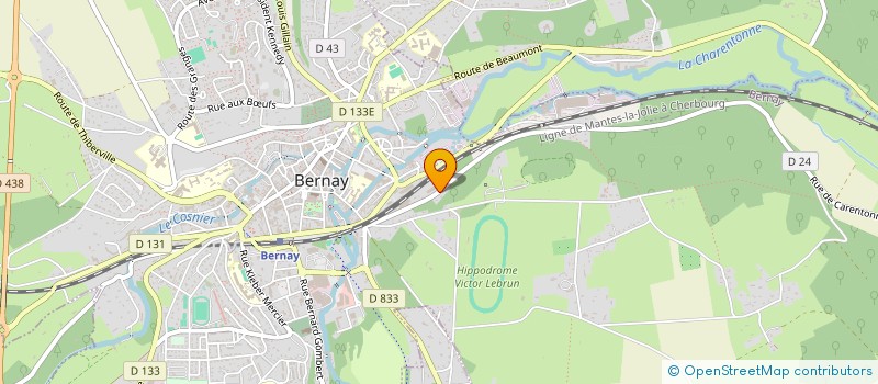 localisation de l'entreprise MONSIEUR AURELIEN PAULY  BERNAY