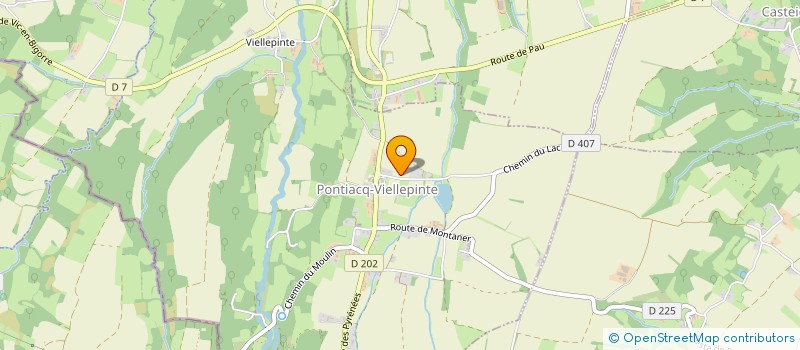 localisation de l'entreprise MONSIEUR AURELIEN PECARRERE  PONTIACQ-VIELLEPINTE