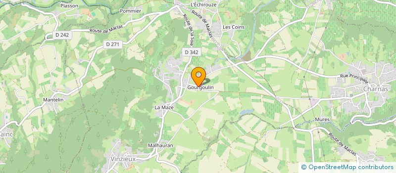 localisation de l'entreprise MONSIEUR AURELIEN PERBET  BOURG-ARGENTAL