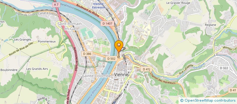 localisation de l'entreprise MONSIEUR AURELIEN PERDIGONES  VIENNE