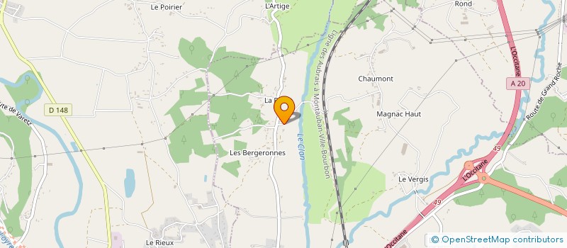 localisation de l'entreprise MONSIEUR AURELIEN PERQUE  USSAC