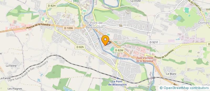 localisation de l'entreprise MONSIEUR AURELIEN PERRAUD  LE PONT-DE-BEAUVOISIN