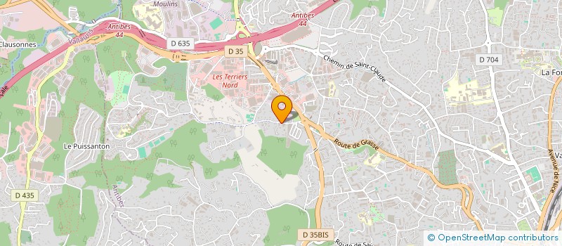 localisation de l'entreprise MONSIEUR AURELIEN PERRIN  ANTIBES