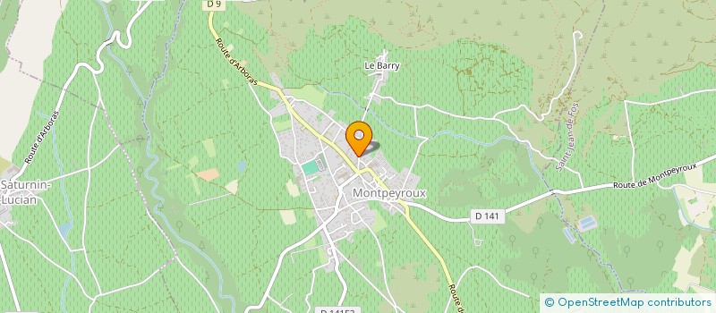localisation de l'entreprise MONSIEUR AURELIEN PETIT  MONTPEYROUX
