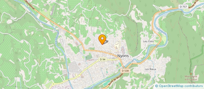 localisation de l'entreprise MONSIEUR AURELIEN PETIT  NYONS