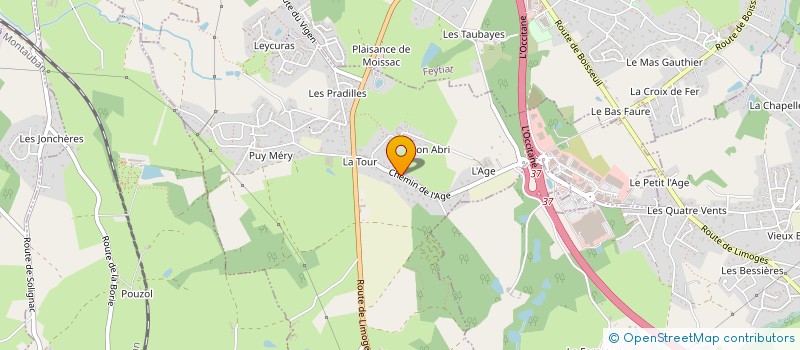 localisation de l'entreprise MONSIEUR AURELIEN PEYRUSSIE à LE VIGEN