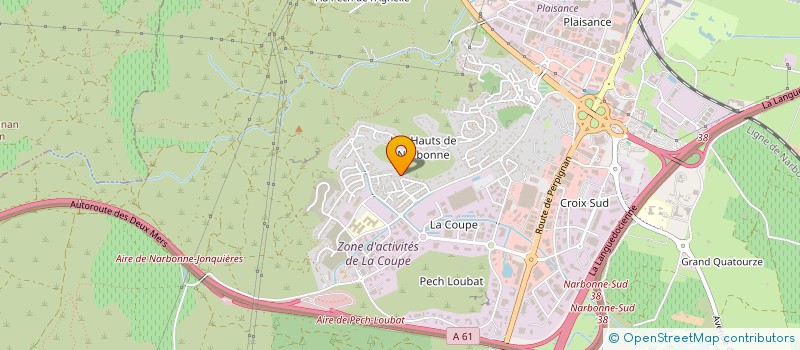 localisation de l'entreprise MONSIEUR AURELIEN PHILIPPE  NARBONNE