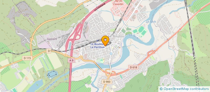 localisation de l'entreprise MONSIEUR AURELIEN PIERRET  LE BOULOU