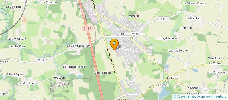 localisation de l'entreprise MONSIEUR AURELIEN PIGUEL  MINIAC-MORVAN