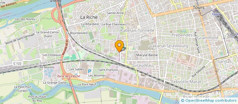 localisation de l'entreprise MONSIEUR AURELIEN PINTO  LA RICHE