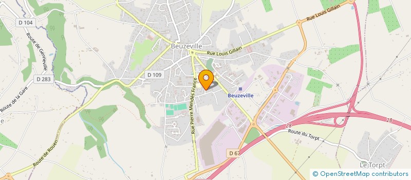 localisation de l'entreprise MONSIEUR AURELIEN PLOUHINEC  BEUZEVILLE