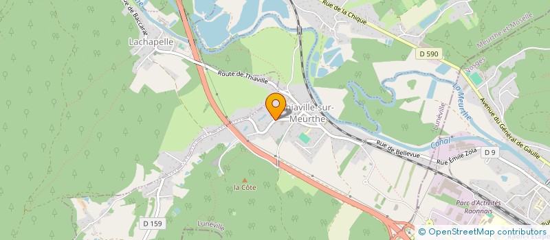 localisation de l'entreprise MONSIEUR AURELIEN POIREL  THIAVILLE-SUR-MEURTHE