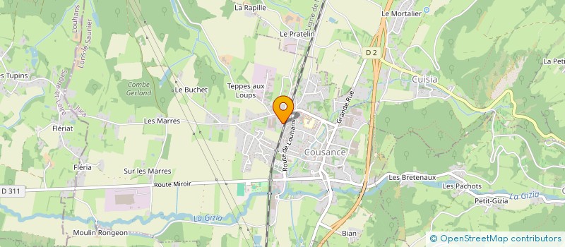 localisation de l'entreprise MONSIEUR AURELIEN PONARD  SORNAY