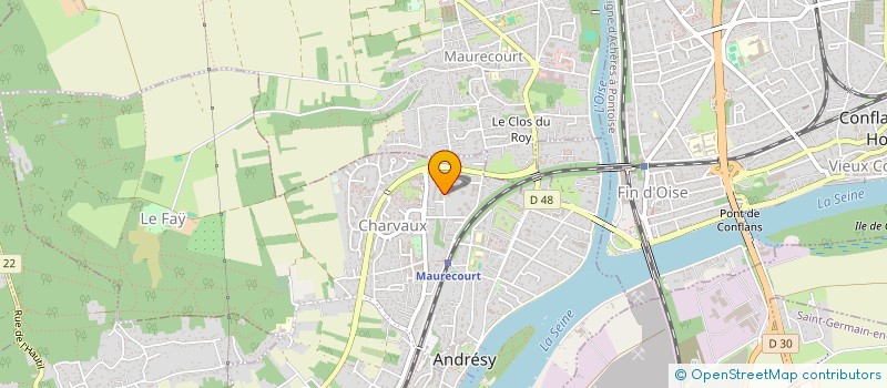 localisation de l'entreprise MONSIEUR AURELIEN PONCHARD à ANDRESY