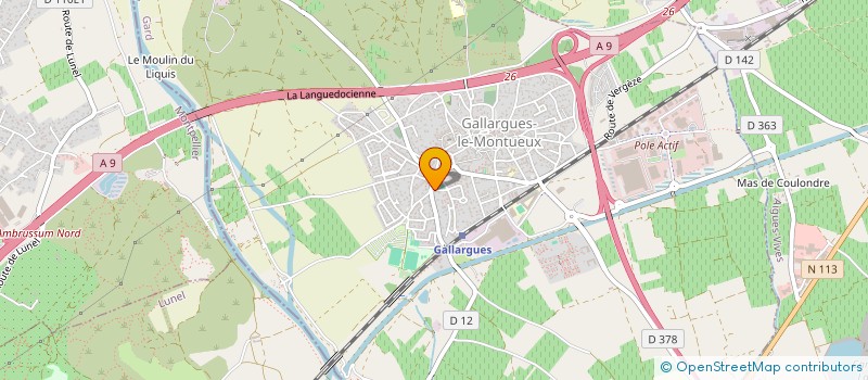 localisation de l'entreprise MONSIEUR AURELIEN PORCILE  GALLARGUES-LE-MONTUEUX