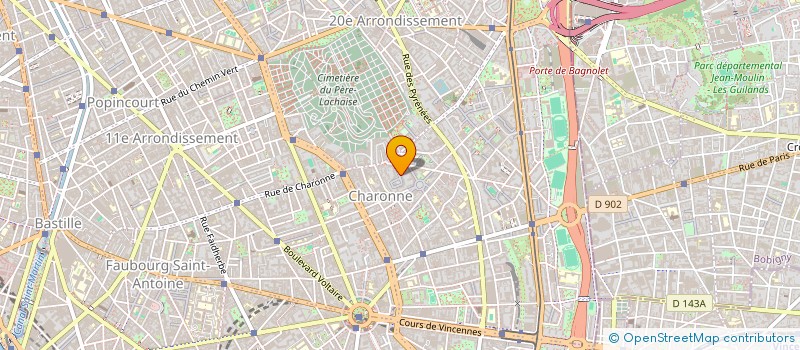 localisation de l'entreprise MONSIEUR AURELIEN PORTE  PARIS