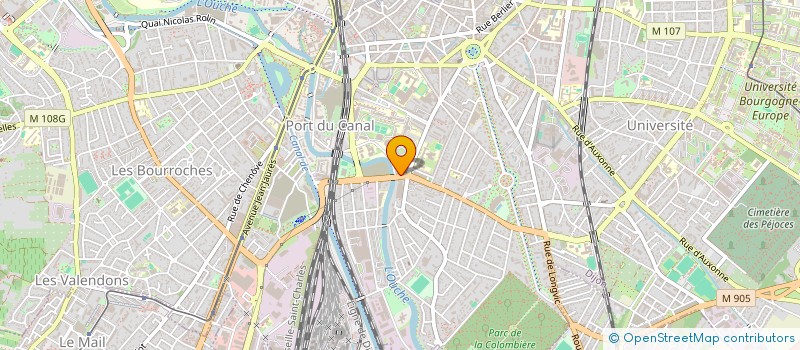 localisation de l'entreprise MONSIEUR AURELIEN POUHIN  DIJON