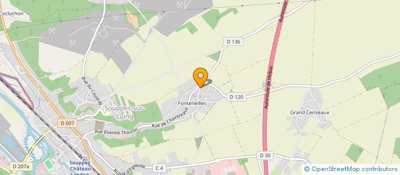 localisation de l'entreprise MONSIEUR AURELIEN PRABLANC  SOUPPES-SUR-LOING