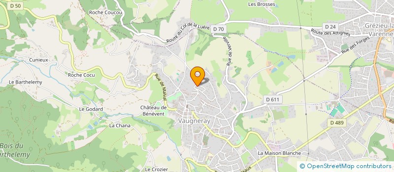 localisation de l'entreprise MONSIEUR AURELIEN PREAU  VAUGNERAY