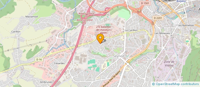 localisation de l'entreprise MONSIEUR AURELIEN PRICAZ à ANNECY