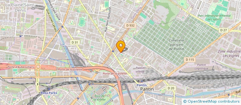 localisation de l'entreprise MONSIEUR AURELIEN PRIEUR  PANTIN