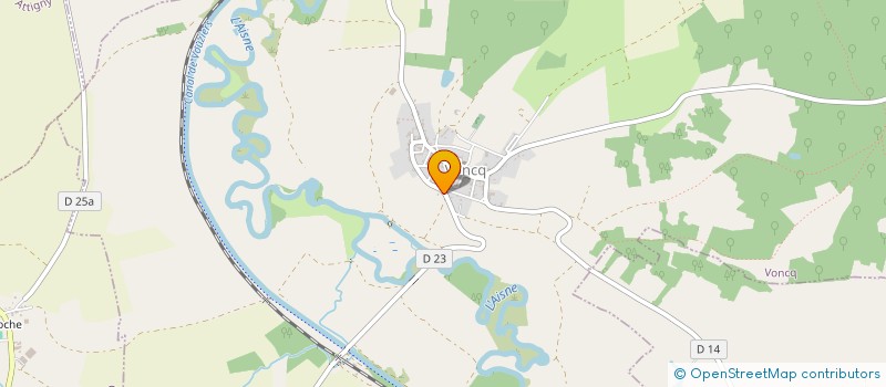 localisation de l'entreprise MONSIEUR AURELIEN PRIMAUT  VONCQ