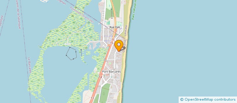 localisation de l'entreprise MONSIEUR AURELIEN PRINI  LE BARCARES