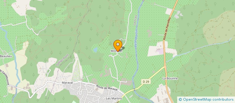 localisation de l'entreprise MONSIEUR AURELIEN PRONEUR  LA CRAU