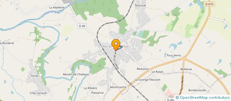 localisation de l'entreprise MONSIEUR AURELIEN PRUGNAUD à PEYRAT-DE-BELLAC