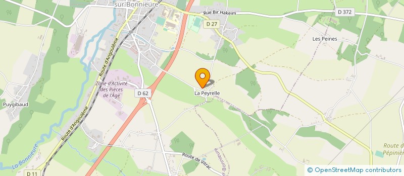 localisation de l'entreprise MONSIEUR AURELIEN PUYMERAIL  CHASSENEUIL-SUR-BONNIEURE