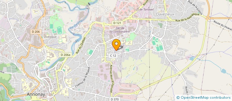 localisation de l'entreprise MONSIEUR AURELIEN QUIBLIER  ANNONAY