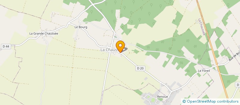 localisation de l'entreprise MONSIEUR AURELIEN QUIGNON  LA CHAUSSEE