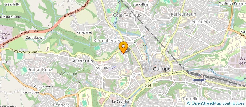 localisation de l'entreprise MONSIEUR AURELIEN QUILGARS à QUIMPER