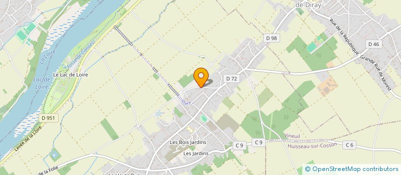 localisation de l'entreprise MONSIEUR AURELIEN RACAULT  VINEUIL