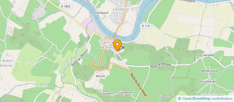 localisation de l'entreprise MONSIEUR AURELIEN RANNOU-VERGNE  SAINT-JEAN-DE-BLAIGNAC