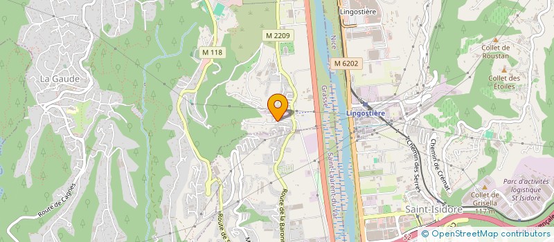 localisation de l'entreprise MONSIEUR AURELIEN RAYBAUD  LA GAUDE