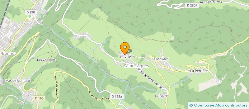 localisation de l'entreprise MONSIEUR AURELIEN REBUFFET  SAINTE-AGNES