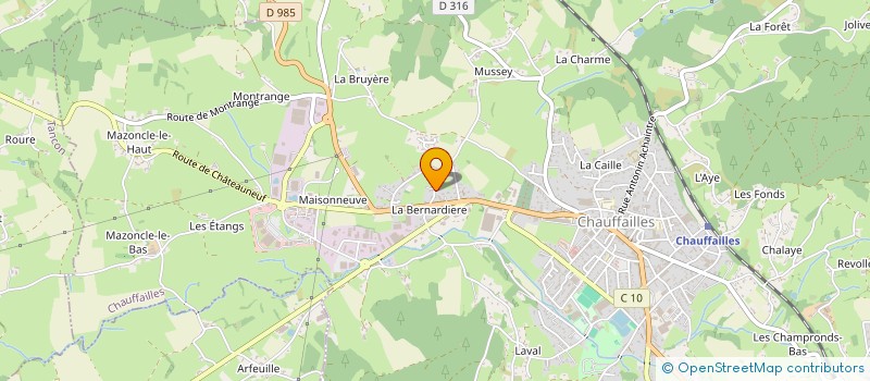 localisation de l'entreprise MONSIEUR AURELIEN REGEASE à CHAUFFAILLES