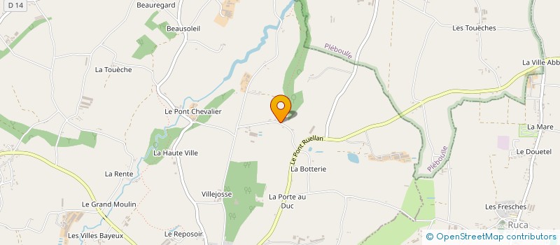 localisation de l'entreprise MONSIEUR AURELIEN RICHEUX  HENANBIHEN