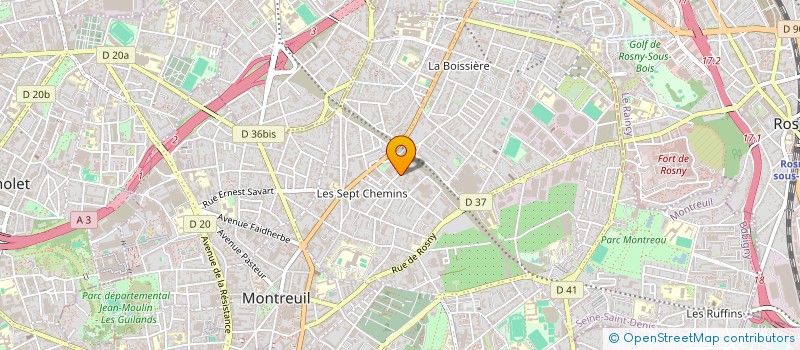 localisation de l'entreprise MONSIEUR AURELIEN ROBERT à MONTREUIL
