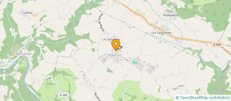 localisation de l'entreprise MONSIEUR AURELIEN ROUS  MAYRAN