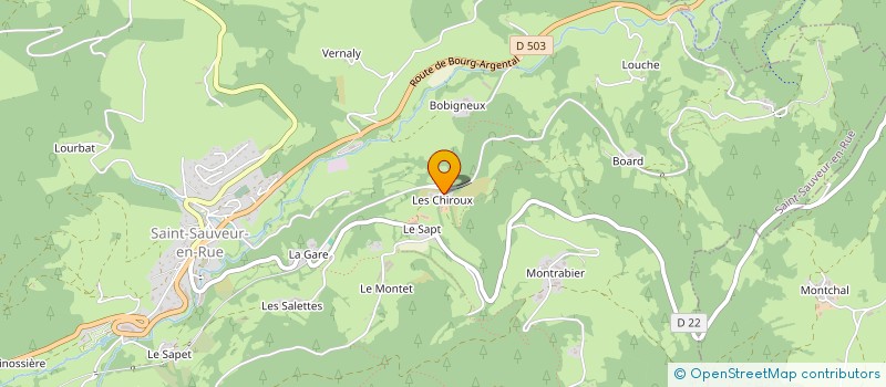 localisation de l'entreprise MONSIEUR AURELIEN ROUX à SAINT-SAUVEUR-EN-RUE